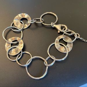 Silpada hammered silver bracelet